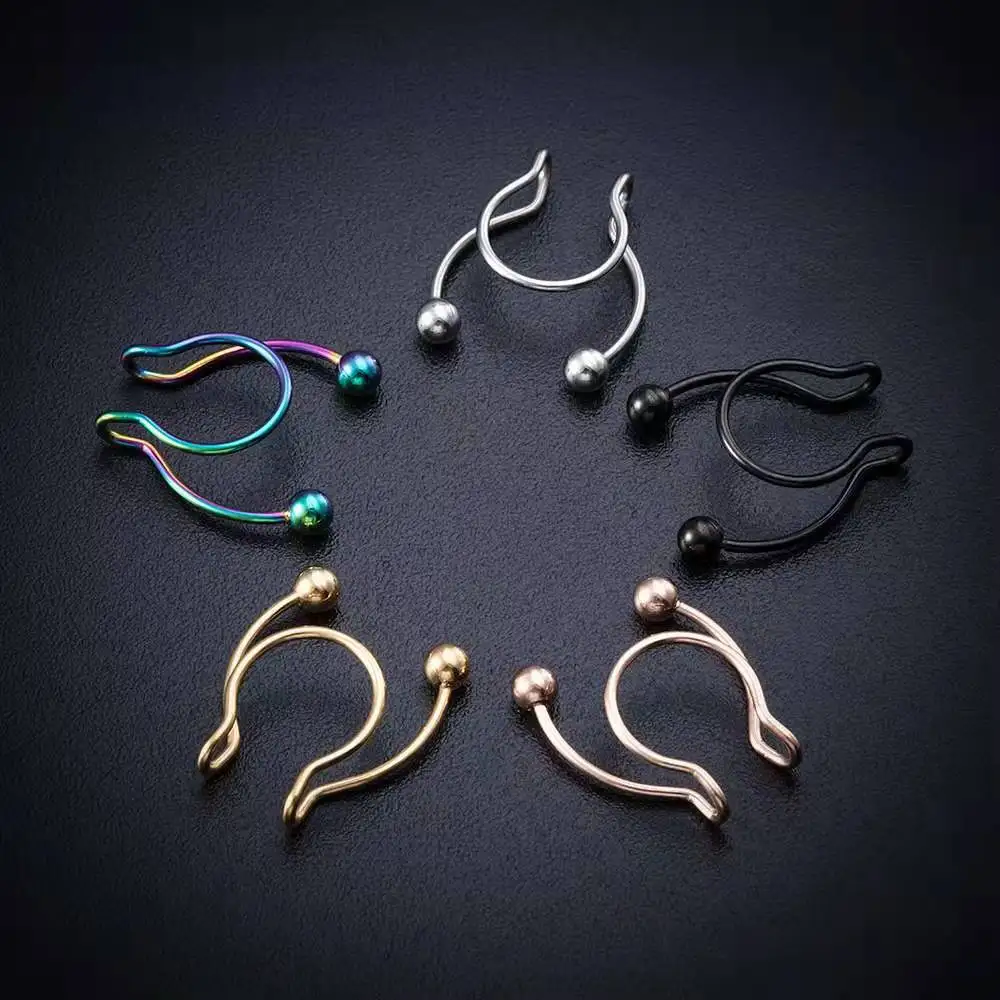 U Shaped Fake Nose Ring Hip Ho - đánh giá và giá Body Jewelry Septum