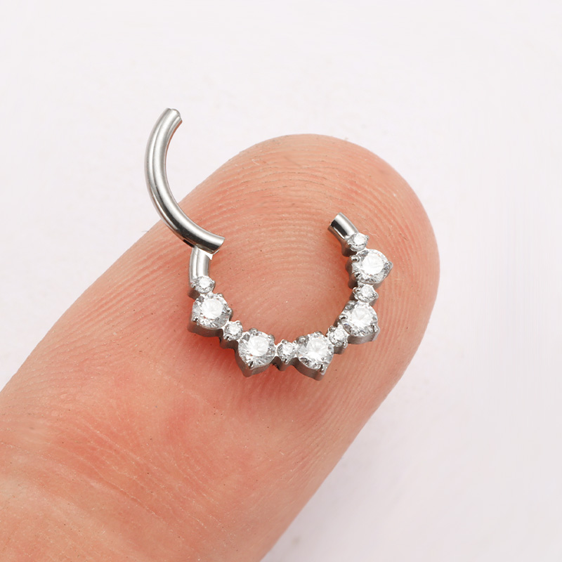 ASTM F136 TItanium Daith Click - đánh giá và giá Body Jewelry Septum