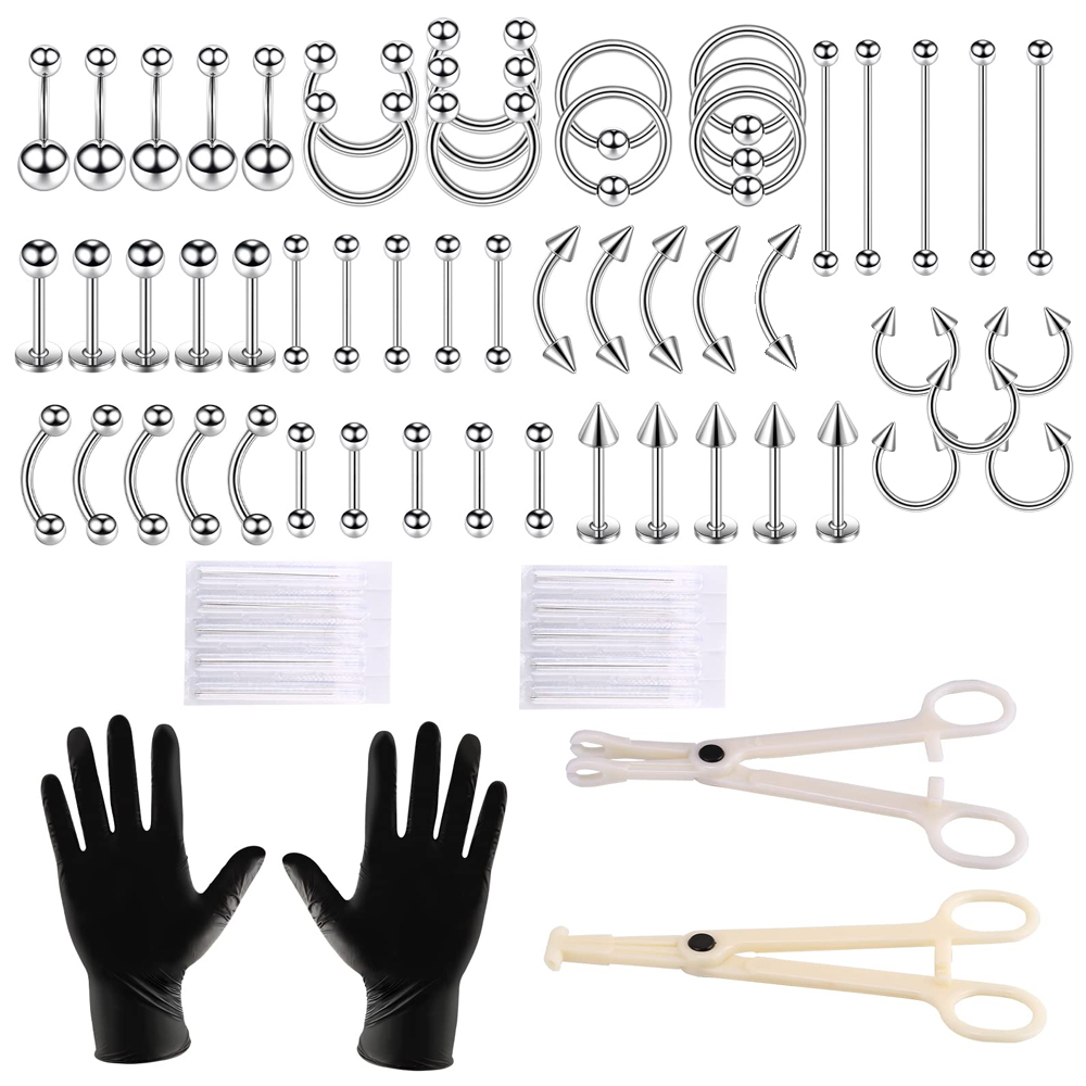 Stainless Steel Piercing Kit B - đánh giá và giá Body Jewelry Septum