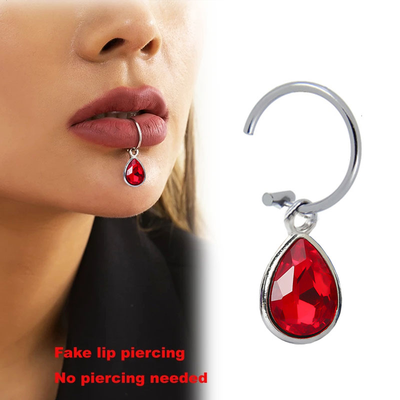 1Pc Fake Piercing Lip Clip Per - đánh giá và giá Body Jewelry Septum
