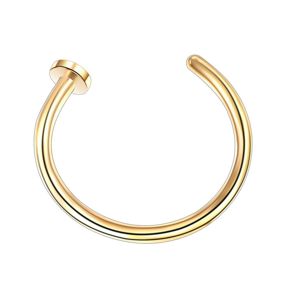 1PCS Fake Piercing Nose Hoop S - đánh giá và giá Body Jewelry Septum