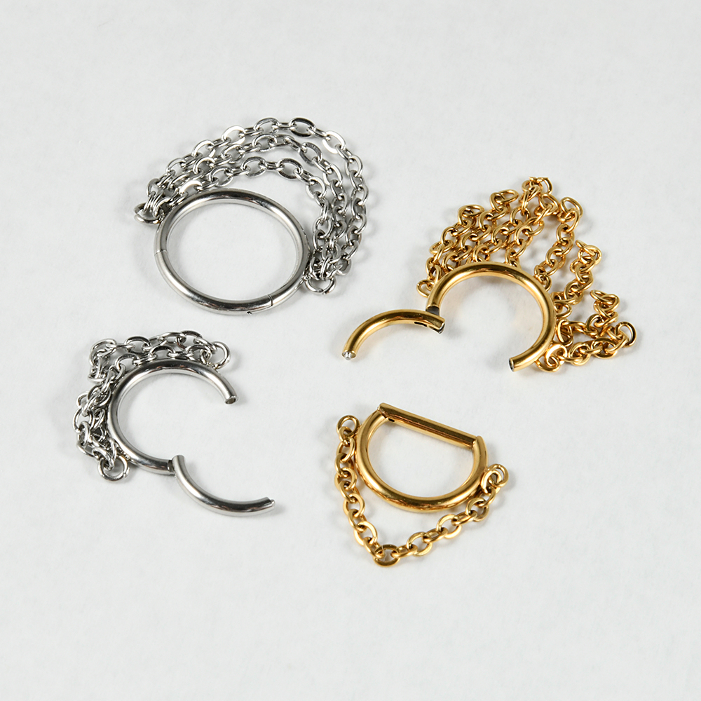1pcs Surgical Steel Chain Dang - đánh giá và giá Body Jewelry Septum