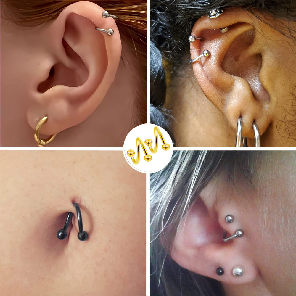 Women's Spiral Earrings Pierci - đánh giá và giá Body Jewelry Septum