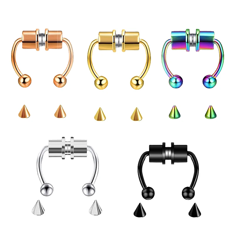 Fake Piercing Nose Ring Hoop S - đánh giá và giá Body Jewelry Septum