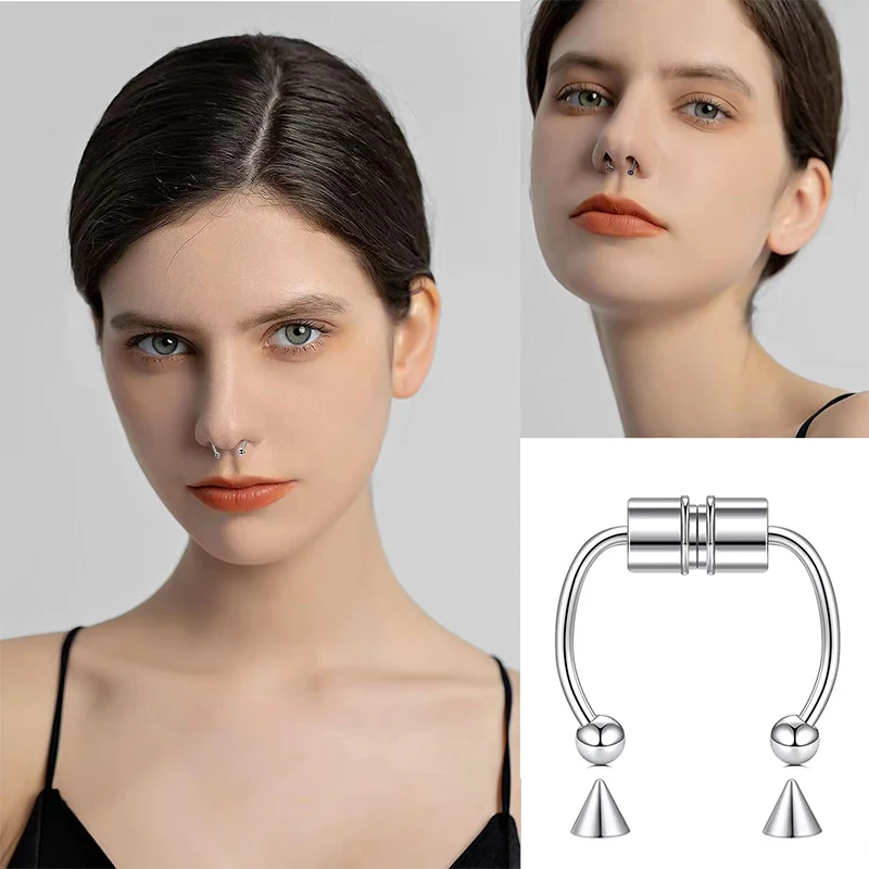 Fake Piercing Nose Ring Hoop S - đánh giá và giá Body Jewelry Septum