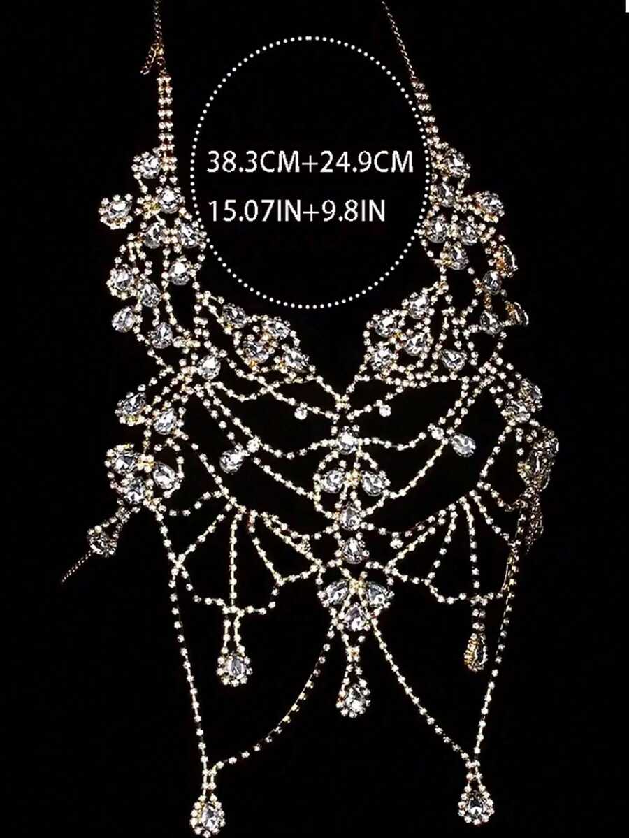 Rhinestone Body Chain Bra Neck - đánh giá và giá Body Jewelry For You