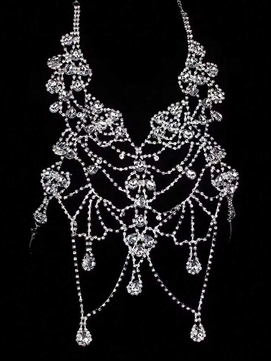 Rhinestone Body Chain Bra Neck - đánh giá và giá Body Jewelry For You