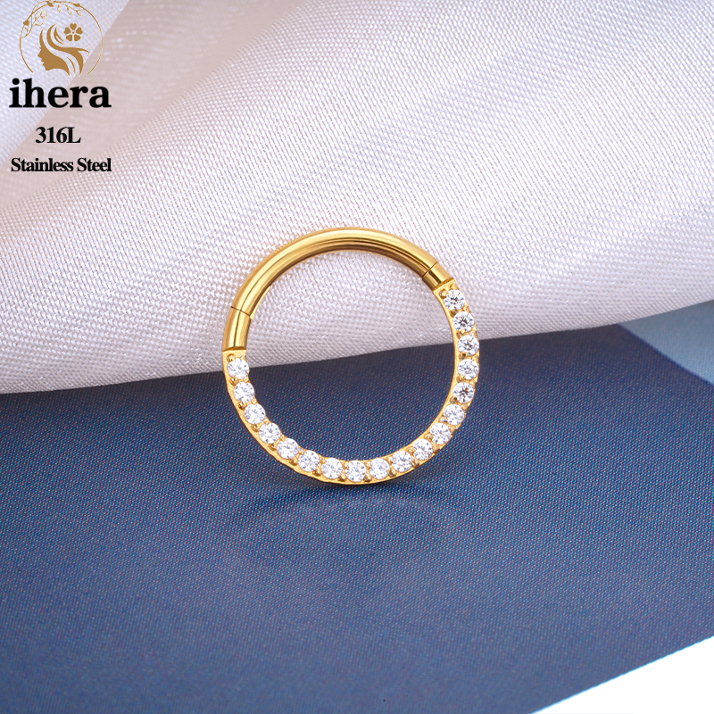 1/10PCS Stainless Steel Nose R - đánh giá và giá Body Jewelry Septum