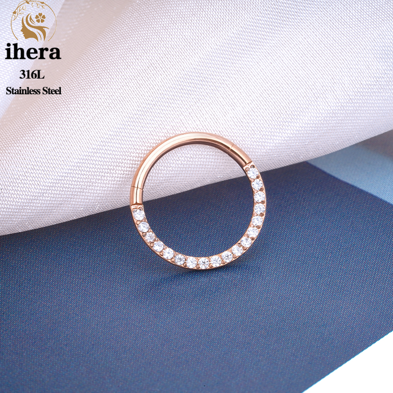 1/10PCS Stainless Steel Nose R - đánh giá và giá Body Jewelry Septum