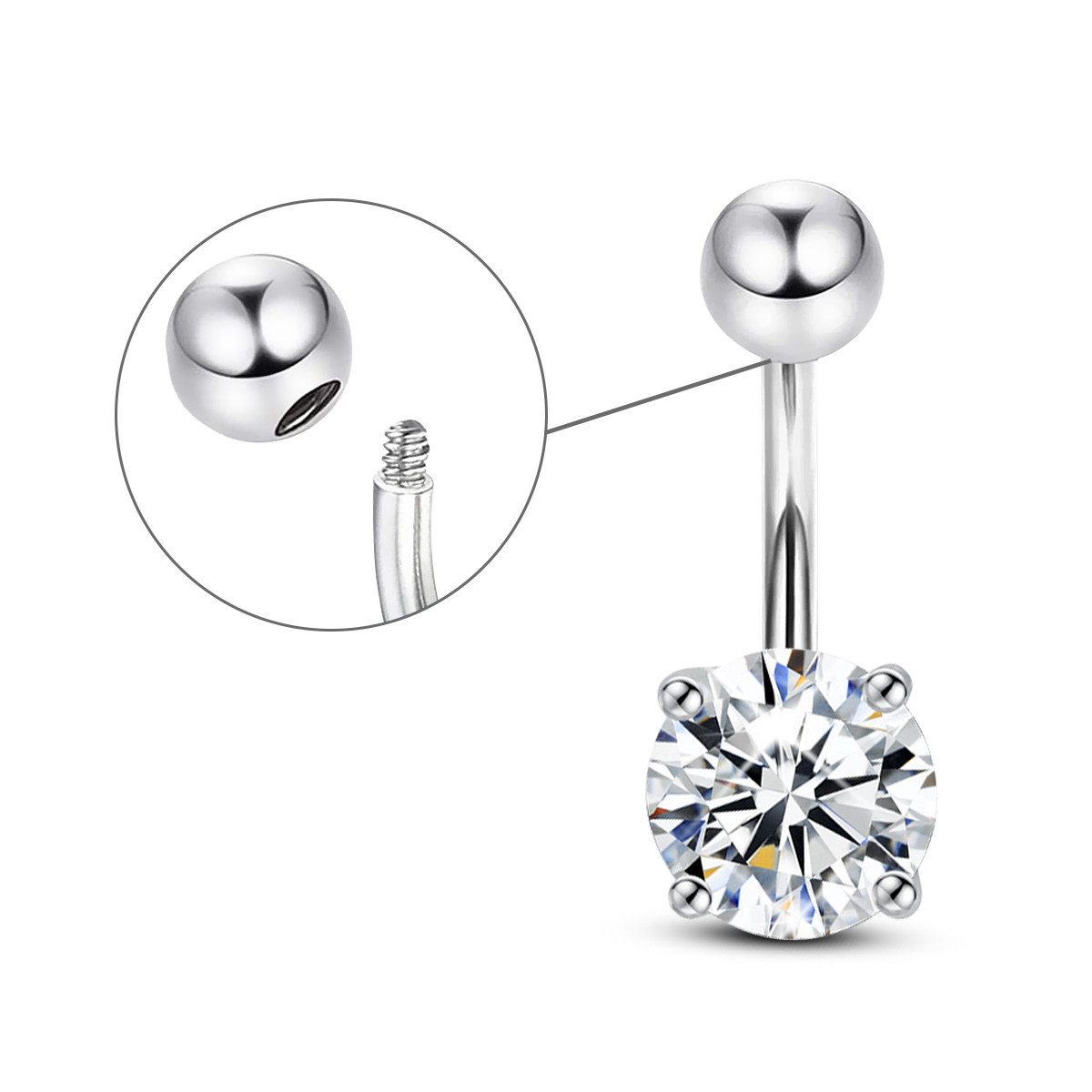 Szjinao 0.3ct To 3ct Moissanit - đánh giá và giá Body Jewelry On Sale