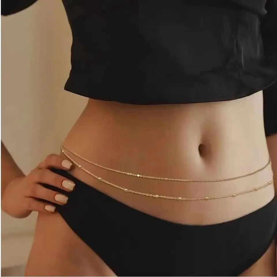 HipHop Double Layers Belly Cha - đánh giá và giá Body Jewelry For You