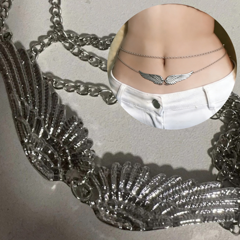 Double Layer Wings Angel Waist - đánh giá và giá Body Jewelry For You