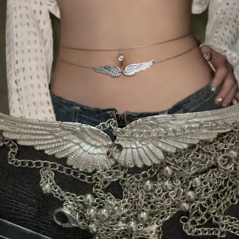 Double Layer Wings Angel Waist - đánh giá và giá Body Jewelry For You