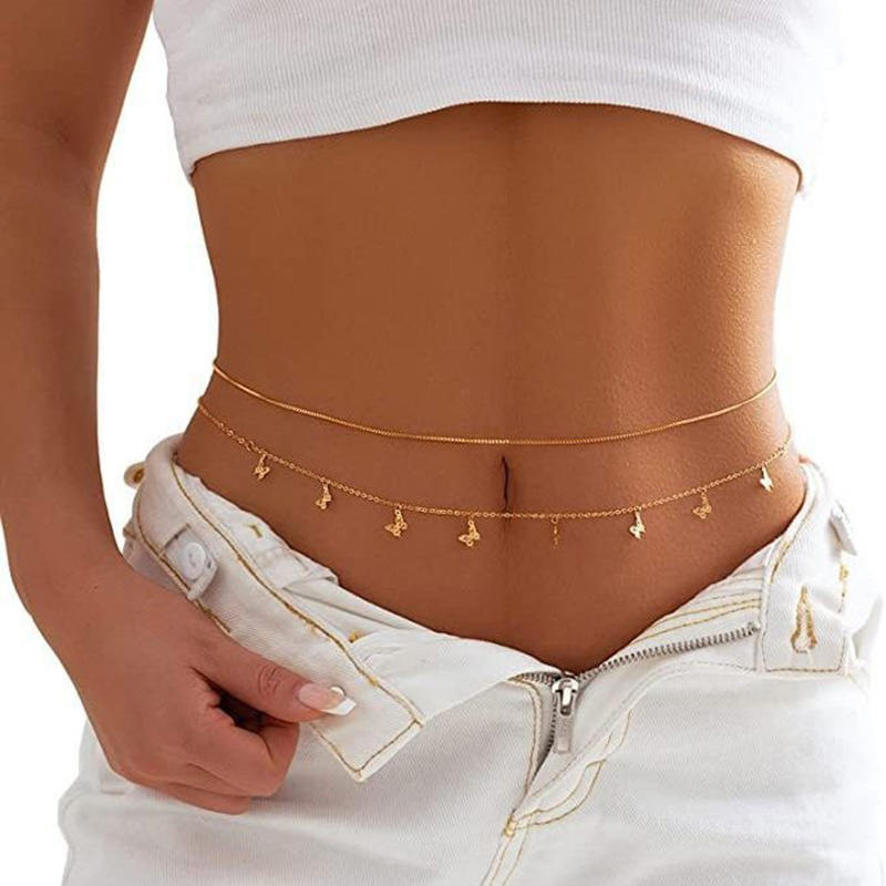 Fashion Simple Double Layer Be - đánh giá và giá Body Jewelry For You