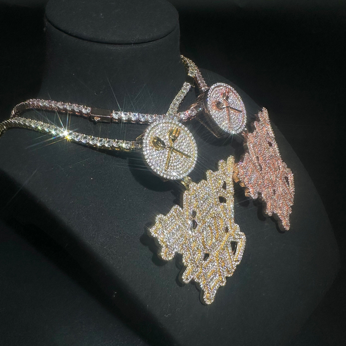 Aokaishen Iced Out Necklace Pe - đánh giá và giá Body Jewelry Real Gold