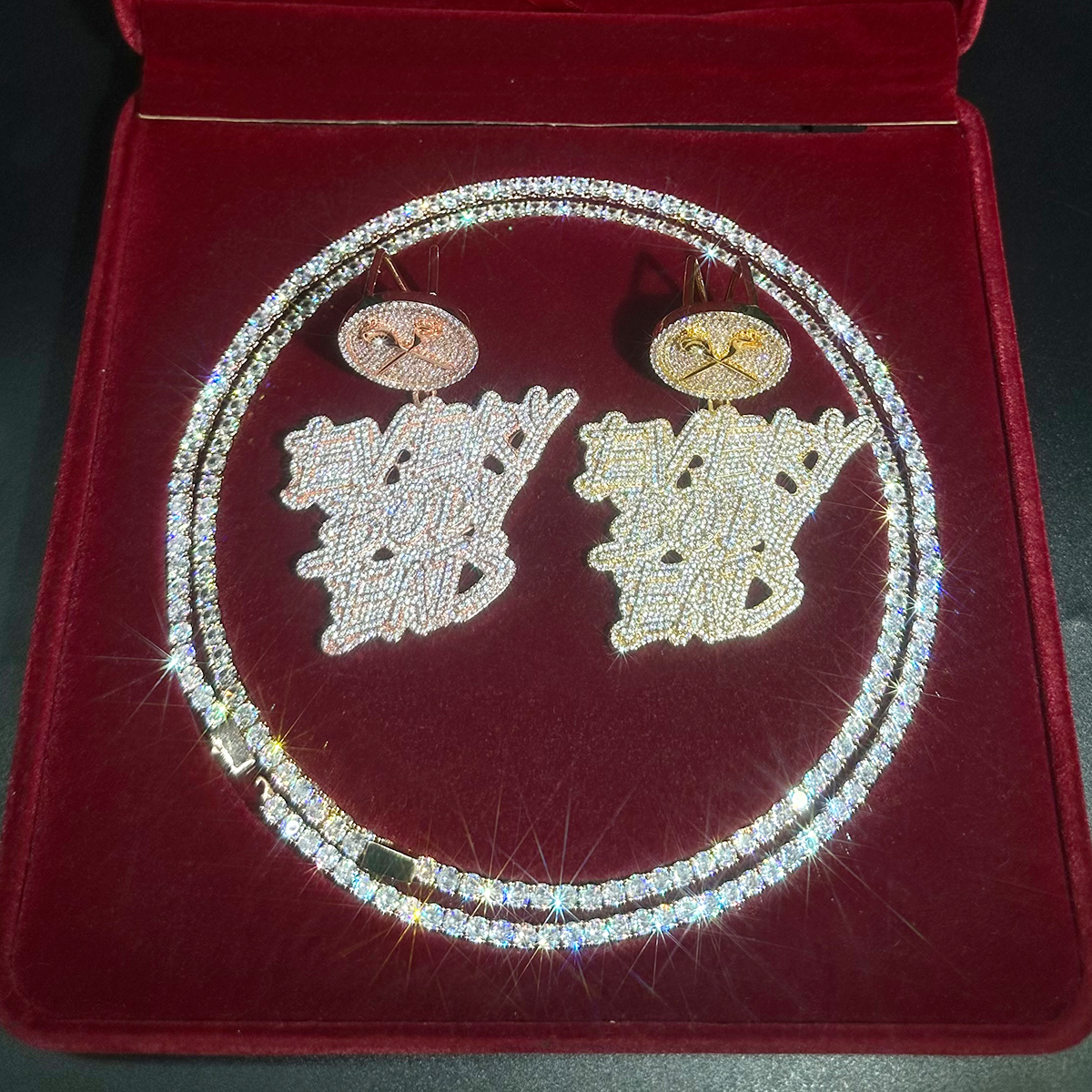 Aokaishen Iced Out Necklace Pe - đánh giá và giá Body Jewelry Real Gold